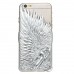 iPhone 6 6s 4.7 - Silver Angel Wing Electroplated 3D Hard Protective Phone Cover Case